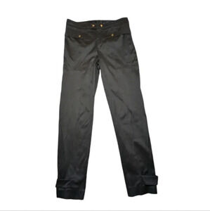 Gucci Black Pants Slacks Cotton Buckle Ankle Size 36 Italy Small Size 4